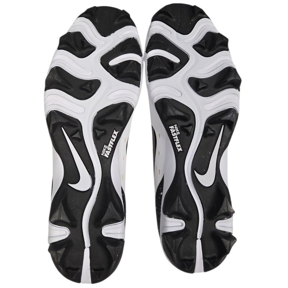 Nike Alpha Huarache 4 Keystone Baseball‎ Cleats Mens 13 White Black Molded NEW main image 10